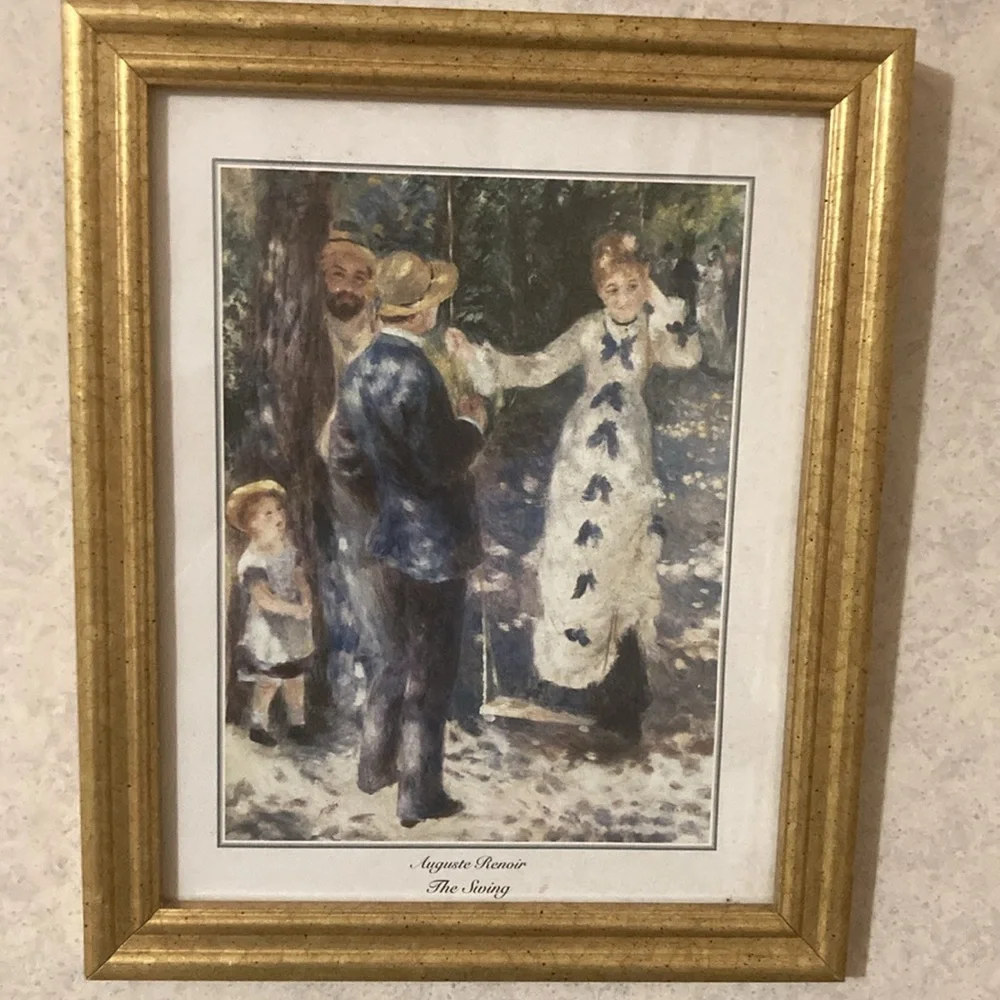 2 Gold Framed Art Prints -Renoir - Picture 2 of 6